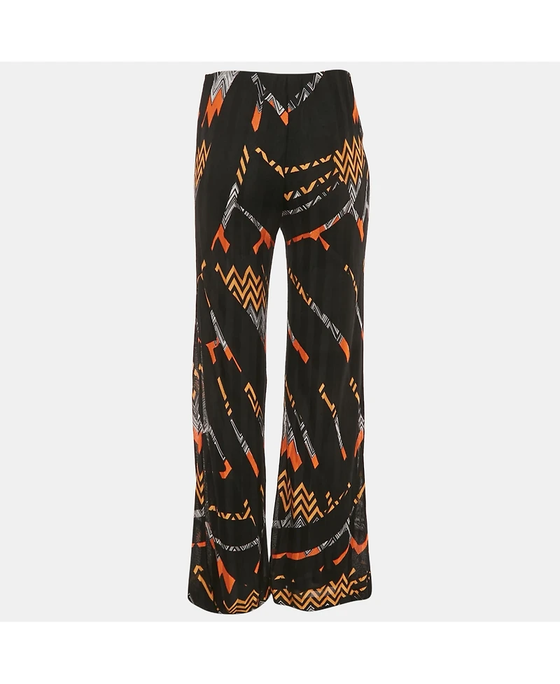 Pre-Owned Missoni Women's Zig Zag Knit Straight Leg Trousers