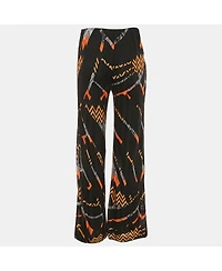 Pre-Owned Missoni Women's Zig Zag Knit Straight Leg Trousers