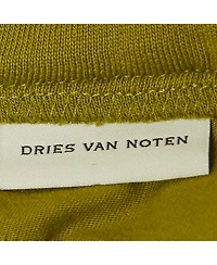 Pre-Owned Dries Van Noten Women's Cotton Knit Wide Leg Pants