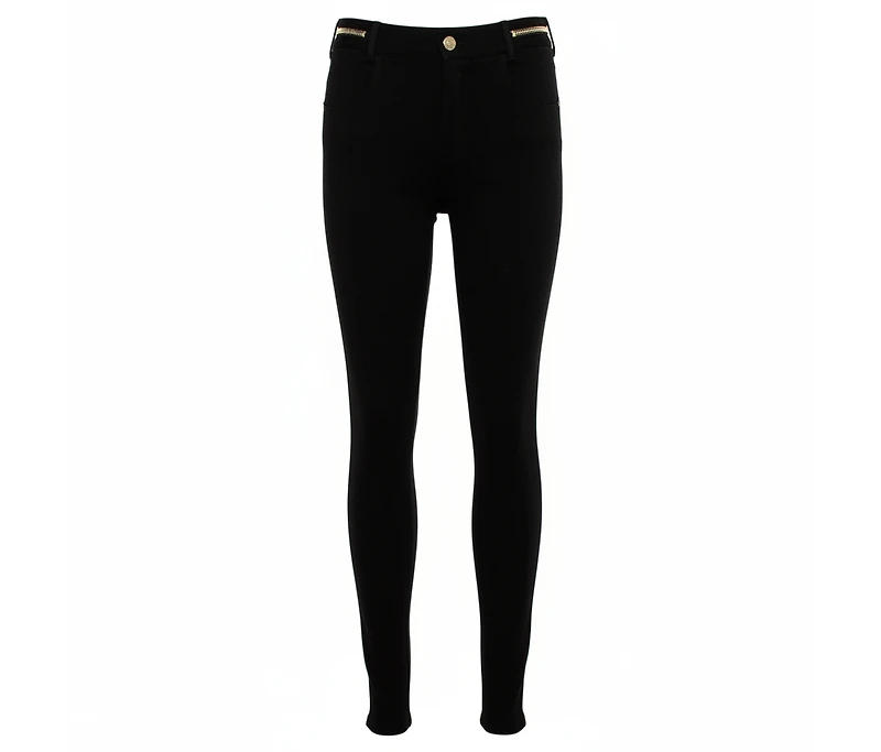 Pre-Owned Givenchy Women's Knit Zip Detail Leggings