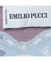 Pre-Owned Emilio Pucci Women's Multicolor Print Knit Short Sleeve Top