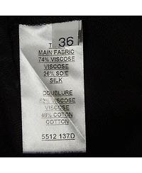 Pre-Owned Balmain Women's Black Gabardine Flared Trousers