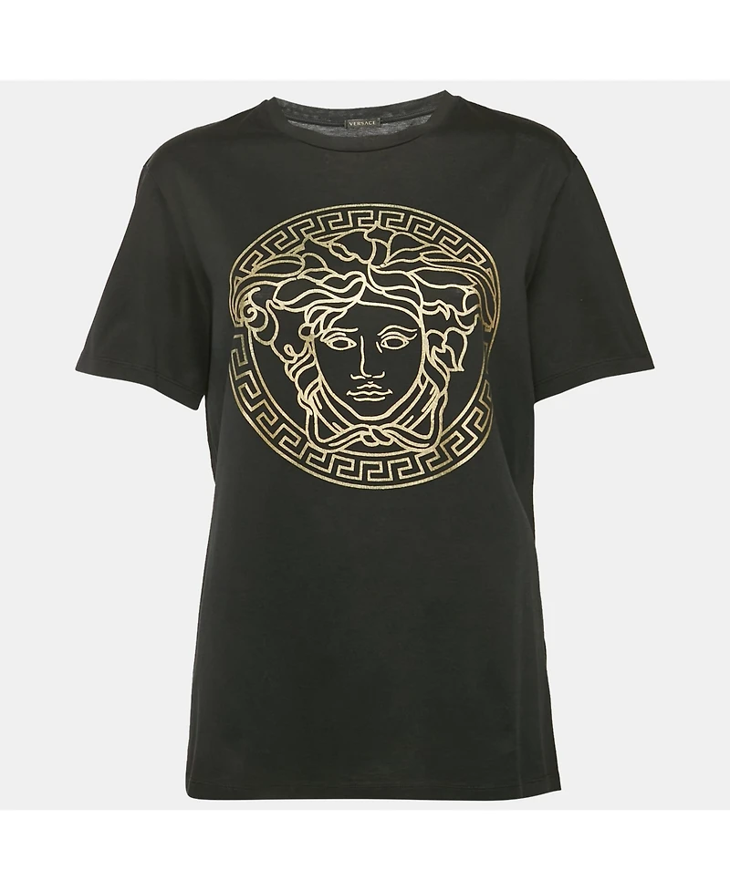 Pre-Owned Versace Women's Medusa Print Jersey T-Shirt