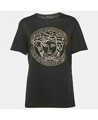 Pre-Owned Versace Women's Medusa Print Jersey T-Shirt
