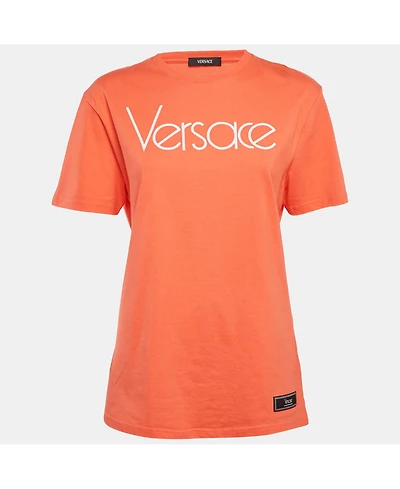 Pre-Owned Versace Women's 1978 Re-Edition Cotton Crew Neck T-Shirt