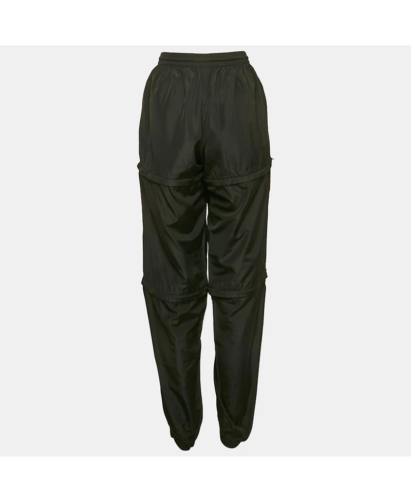 Pre-Owned Balenciaga Women's Black Synthetic Detachable Track Pants