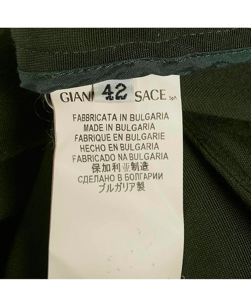 Pre-Owned Versace Women's Collection Crepe Slim Fit Trousers