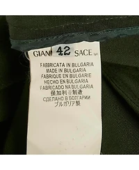 Pre-Owned Versace Women's Collection Crepe Slim Fit Trousers