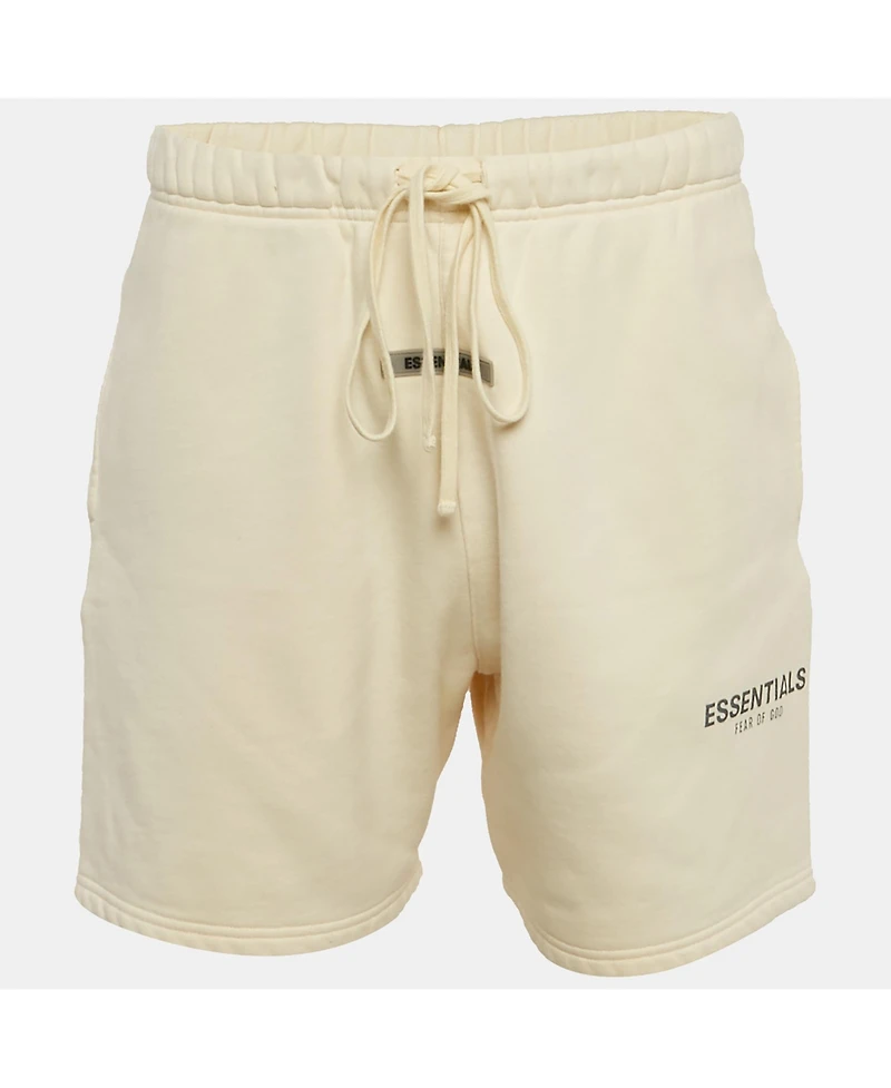 Pre-Owned Fear Of God Men's Cream Cotton Fleece