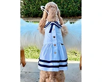 Parisian Pet Dress Sailor White