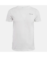 Pre-Owned Off-White Men's White Cotton Crew Neck T-Shirt