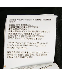 Pre-Owned Off-White Men's Black Painted Logo Cotton Crew Neck T-Shirt