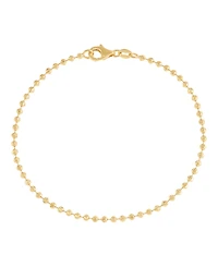 Italian Gold Bead Chain Bracelet in 14k Yellow Gold