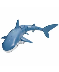 Mecale Remote Control Shark Toy, 2.4GHz Realistic Rc Shark with Lights, Spray & 2 Batteries for Pool or Bath, Fun Toy for Kids 6