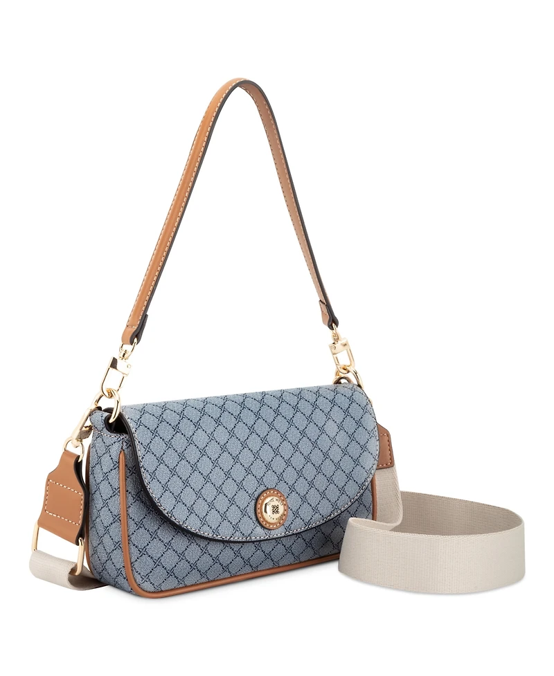 Nine West Women's Rigina Flap Shoulder Crossbody Bag