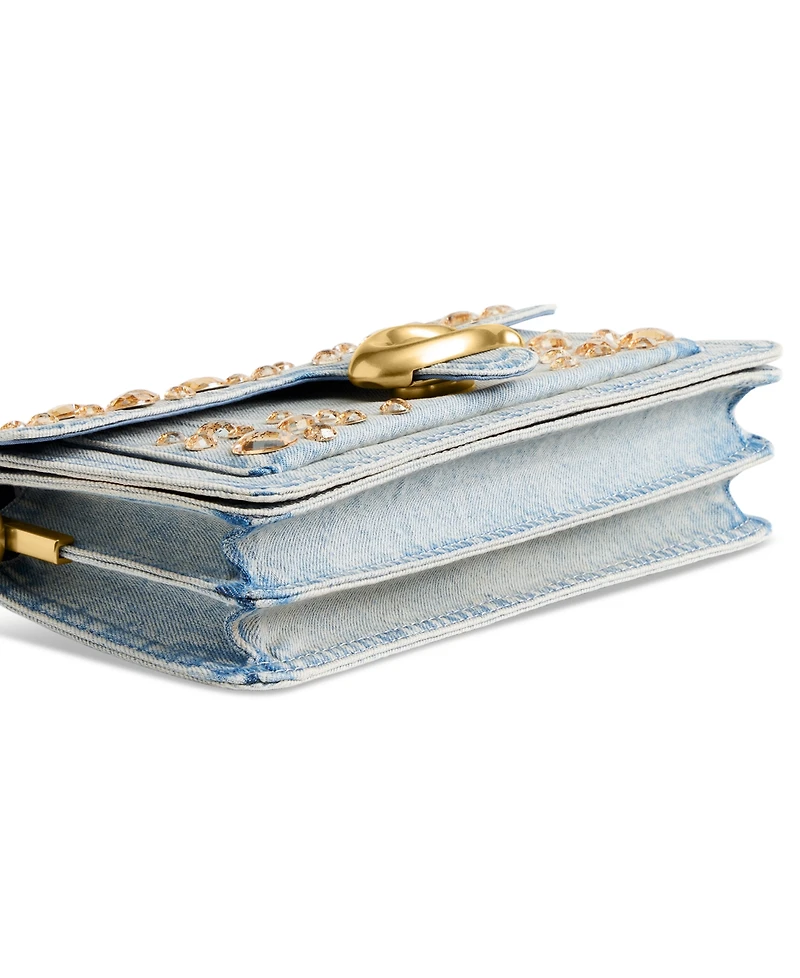 Coach Crystal Denim Tabby Small Shoulder Bag