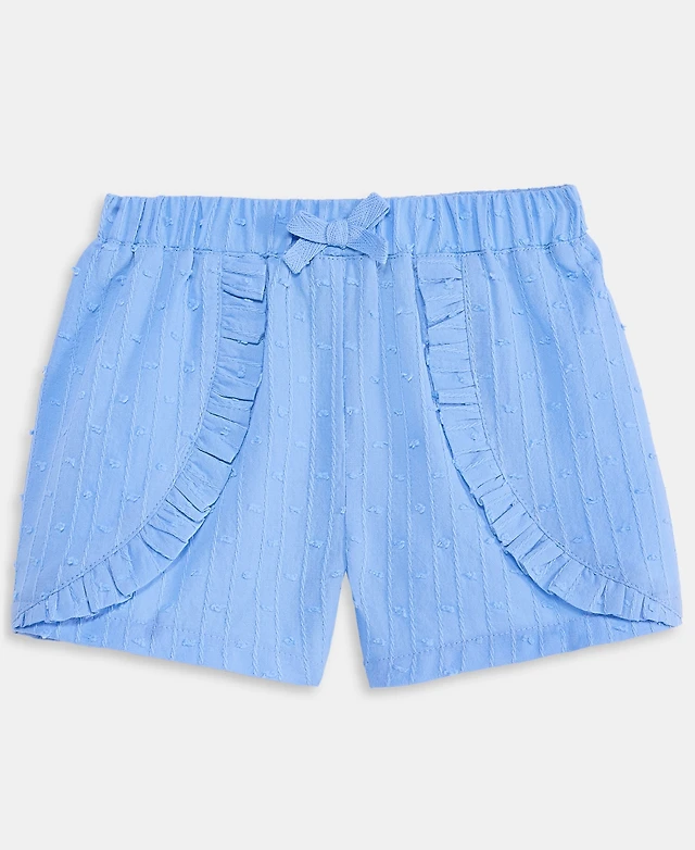 First Impressions Baby Girls Clip-Dot Cotton Shorts, Exclusively at Macy's