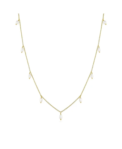 Untamed Petals Angelica Pearl Gold Plated Necklace