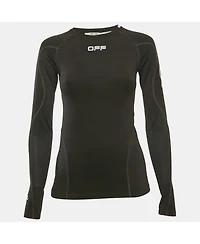 Pre-Owned Off-White Women's Black Jersey Long Sleeve T-Shirt