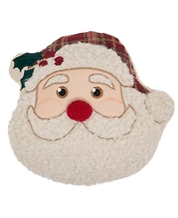 Saro Lifestyle Santa Poly Filled Decorative Pillow, 18" x 18"