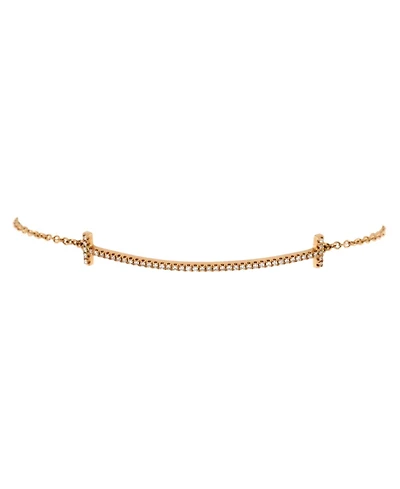 Pre-Owned Tiffany & Co T Smile Chain Bracelet