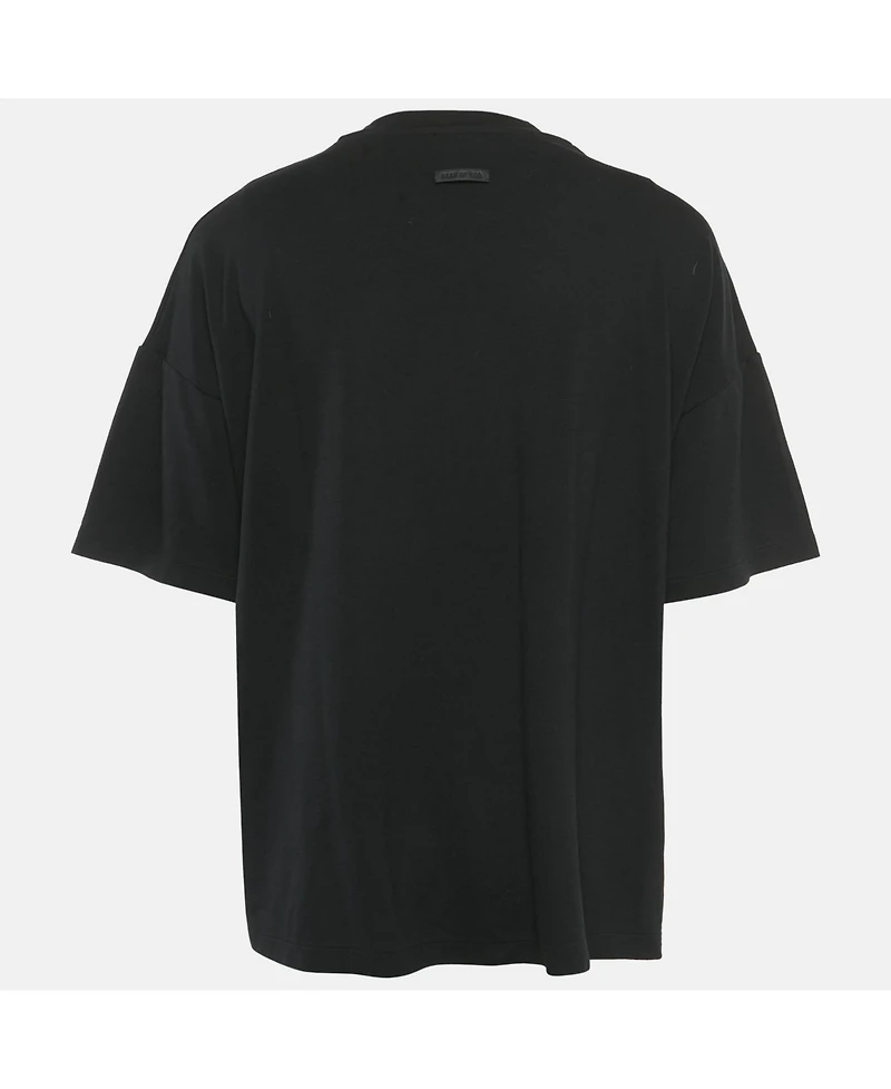 Pre-Owned Fear Of God Men's Black Jersey Oversized T-Shirt