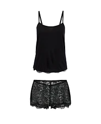 Adore Me Plus Regin Cami & Shorts Set Lingerie