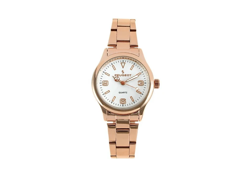 Peugeot Women's Rose Gold Everyday Easy-Read 32mm Status Bracelet Watch