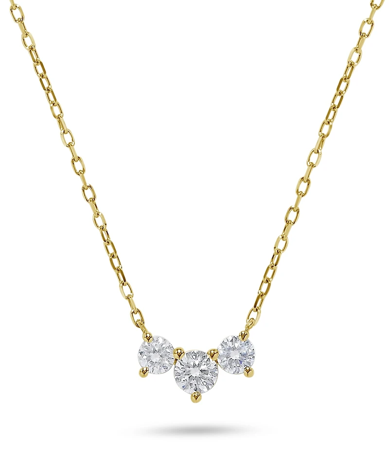 Macy's Diamond Necklace (1/2 ct. t.w.) in 14k Yellow Gold (also in 14k White Gold)