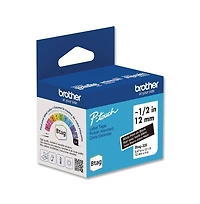 Brother P-Touch Btag335 0.47 in. x 13.1 ft. Genuine P-Touch BTAG Label Tapes - White on Black