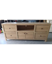 Gaomon Rustic 6-Door Wooden Tv Cabinet – Wide Storage Console for Media Devices, Electronics & Stylish Entertainment Living Room