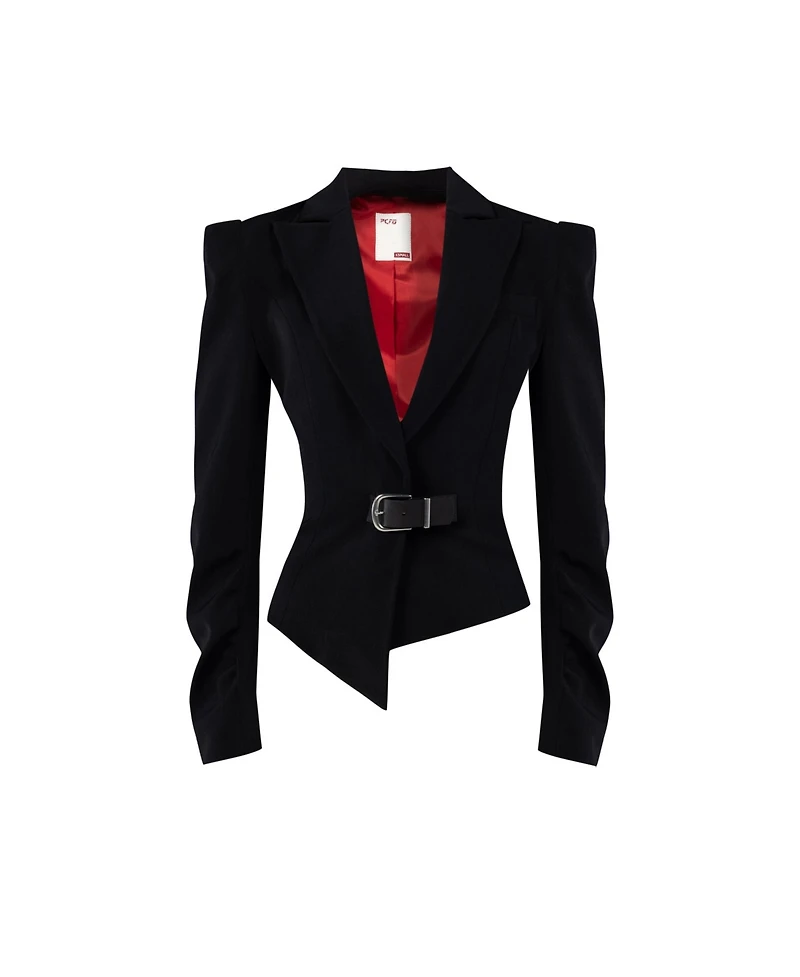 Pcfg Women's Wool-Blend Fitted Blazer