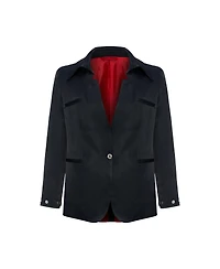 Pcfg Women's Linen-Blend Tailored Blazer