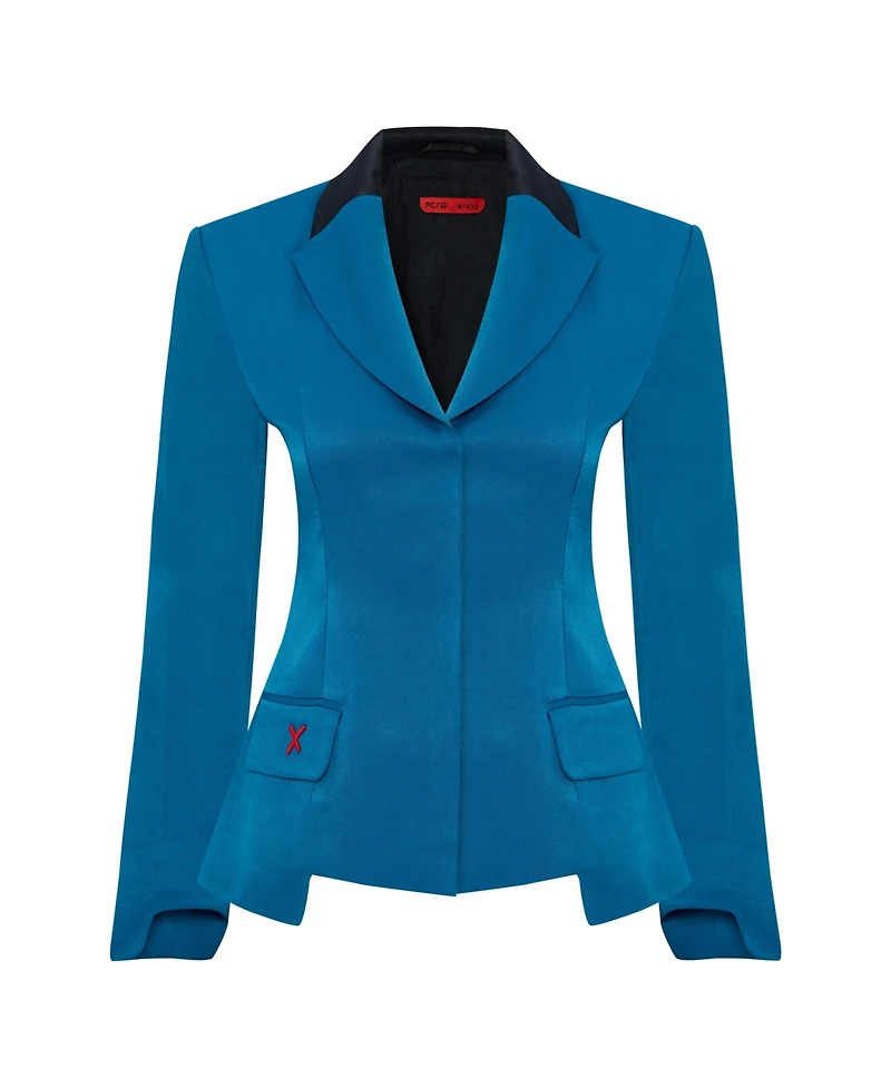Pcfg Women's Slim-Fit High-Shine Blazer