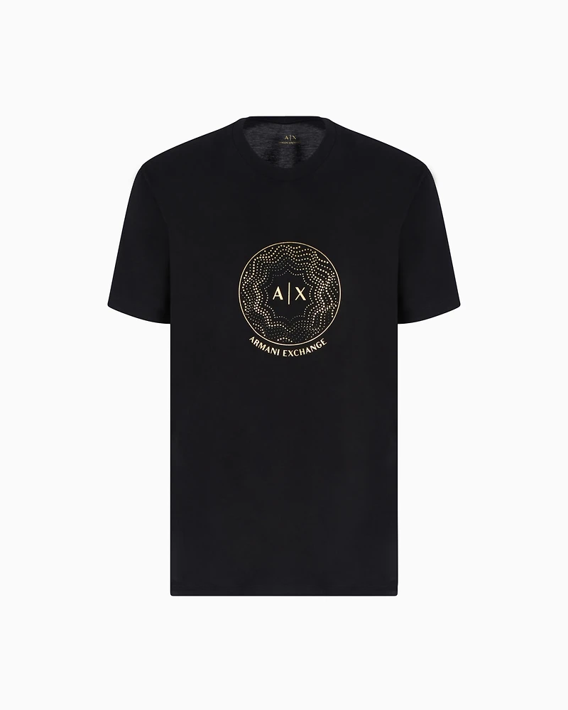 Armani Exchange Men's Stud Circle Logo T-Shirt