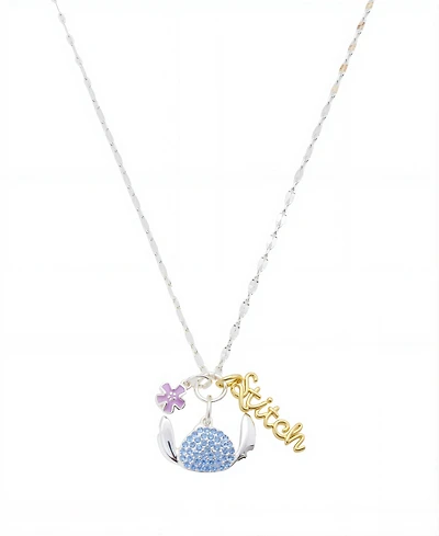Disney Cubic Zirconia Stitch Charm Pendant Necklace