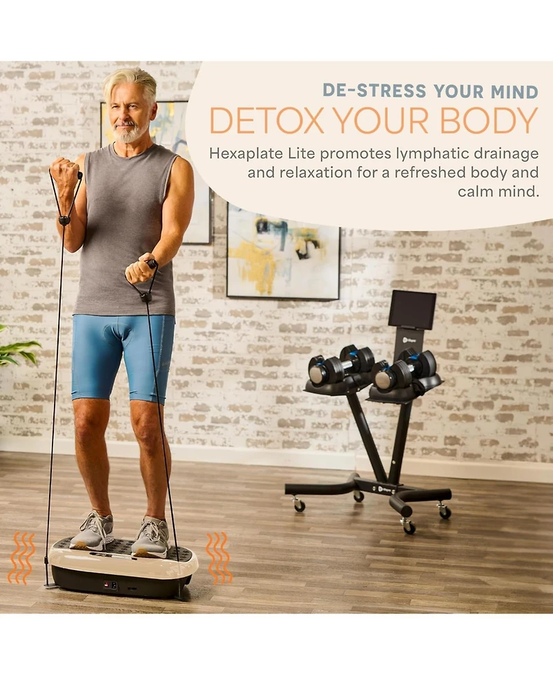 LifePro Mini Vibration Plate Exercise Machine – Full Body Platform for Lymphatic Drainage, Back & Joint Pain Relief