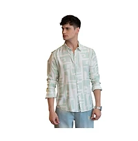 Campus Sutra Men's Abstract-Deco Regular Shirt