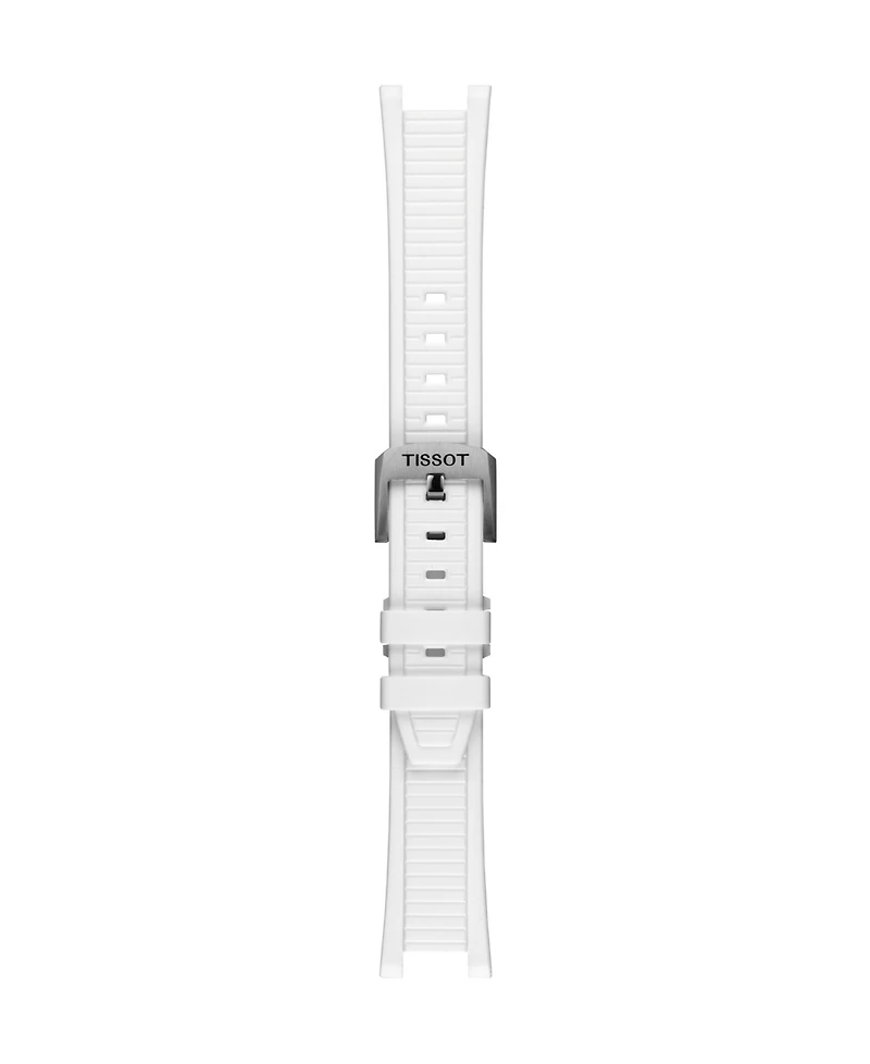 Tissot Unisex White Silicone Bracelet Watch, 38mm