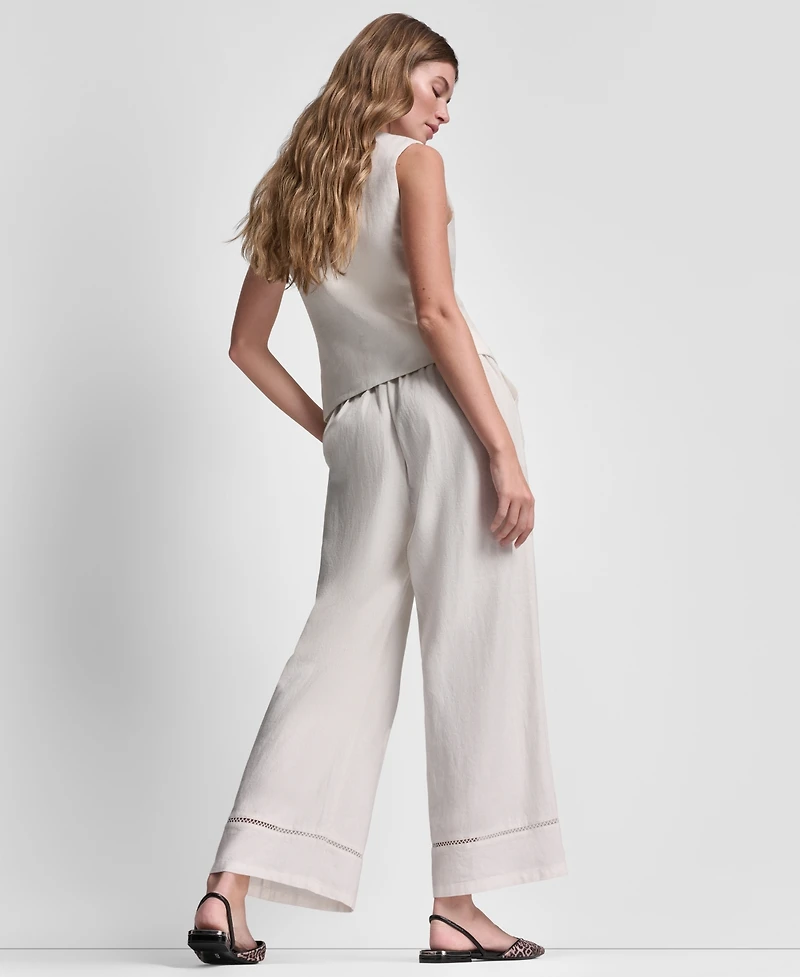 Dkny Jeans Women's Crewneck Button-Front Vest