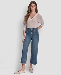 Dkny Jeans Women's Wide Leg Utility