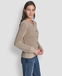 Dkny Jeans Women's Open-Knit Cardigan