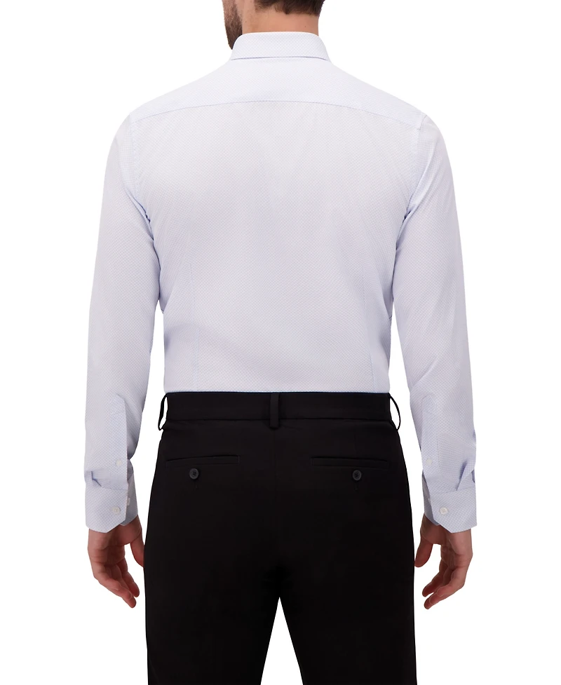 Report Collection Men's 4-Way Geometric-Print Button-Front Woven Dress Shirt