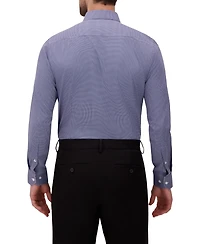 Report Collection Men's 4-Way Houndstooth-Print Woven Dress Shirt