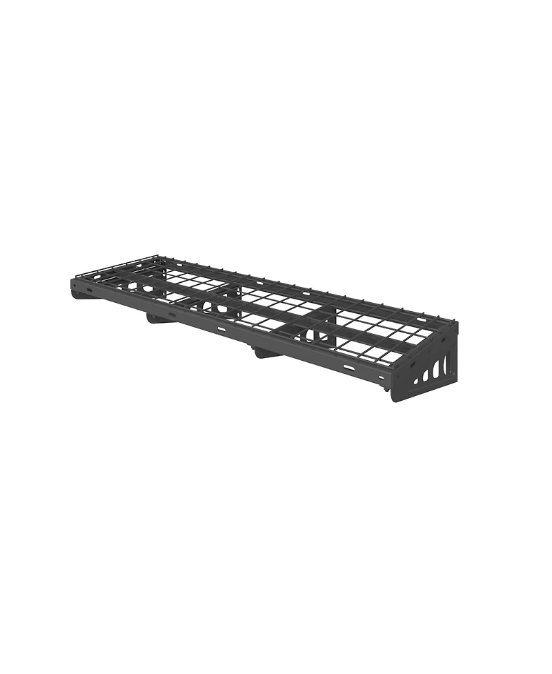Fleximounts Heavy Duty Garage Wall Shelf Max Series, Black — 48" X 16"