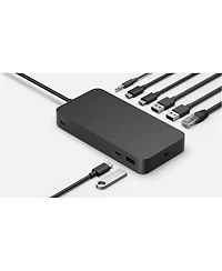 Microsoft 9B34-871-048 Surface TB4 Docking Station, Black