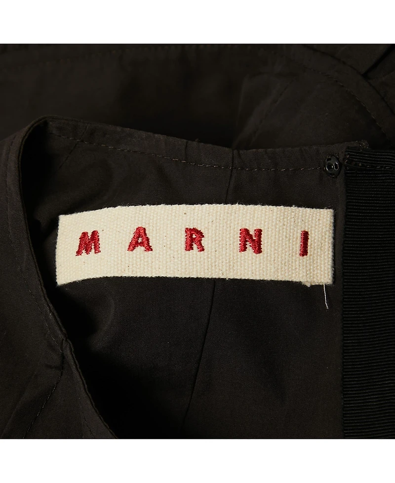 Pre-Owned Marni Women's Black Cotton Sleeveless Peplum Top