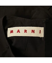 Pre-Owned Marni Women's Black Cotton Sleeveless Peplum Top