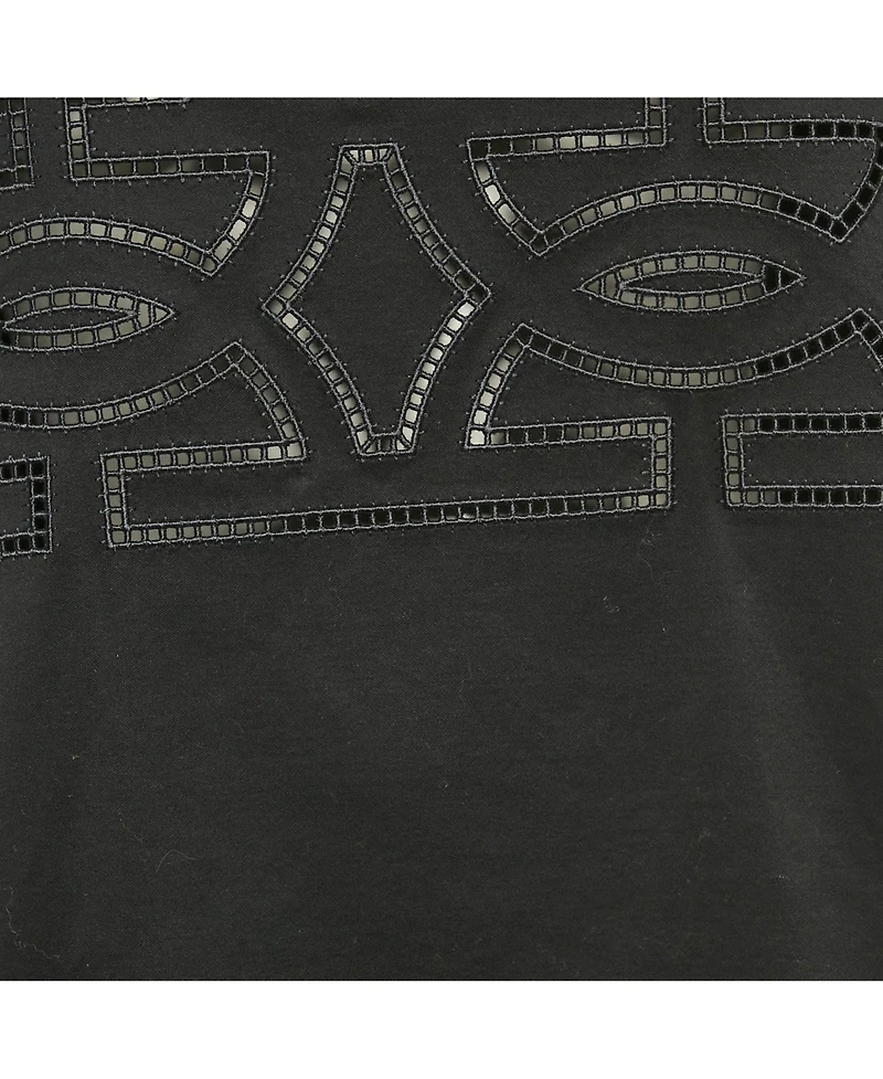 Pre-Owned Salvatore Ferragamo Women's Black Jersey Cut-Out Detail Top