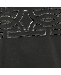 Pre-Owned Salvatore Ferragamo Women's Black Jersey Cut-Out Detail Top